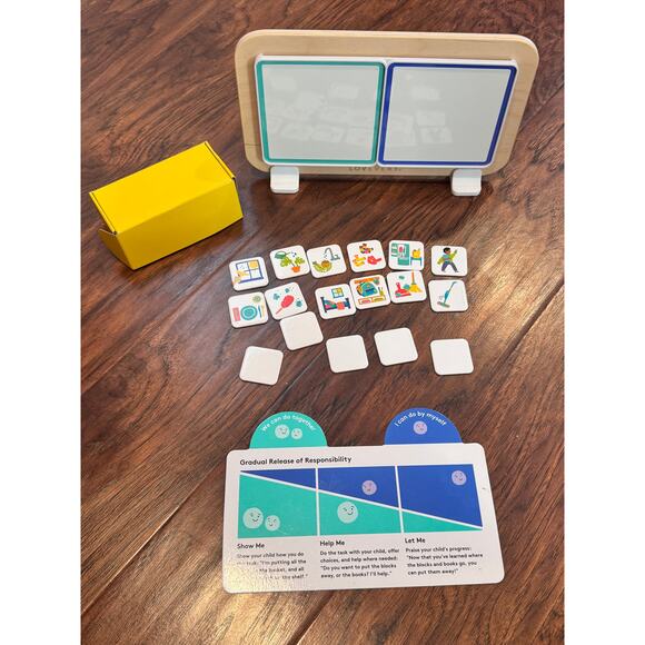 Lovevery Daily Helper Magnetic Chore Wooden Board Chart From Connector kit - Picture 5 of 6